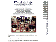 Tablet Screenshot of fwaldridgeglass.co.uk